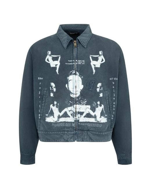 Enfants Riches Deprimes Blue Veste À Imprimé Graphique for men