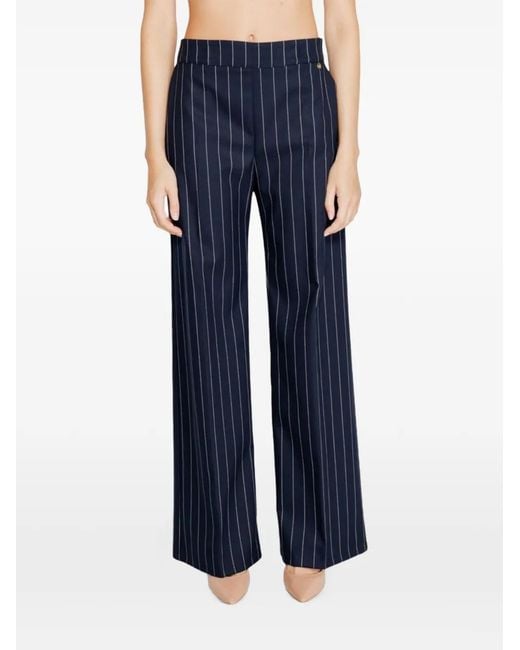 Rinascimento Blue Pinstripe Trousers