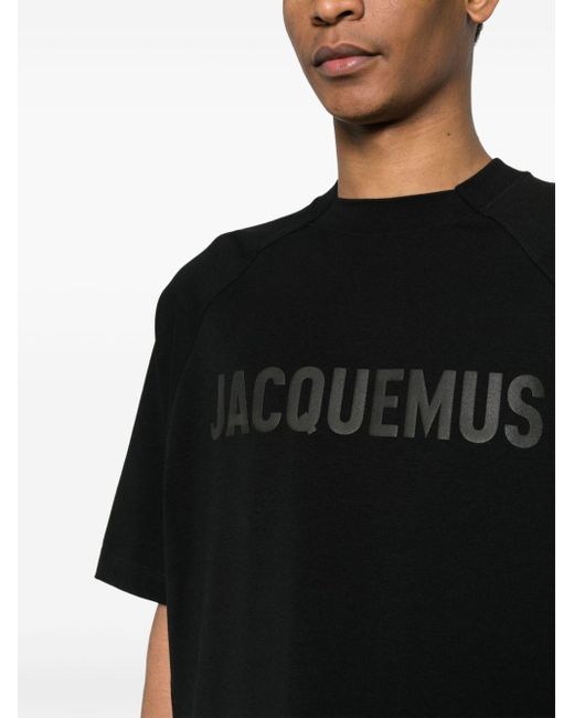 メンズ Jacquemus Les Classiquesコレクション Le T-shirt Typo Tシャツ Black