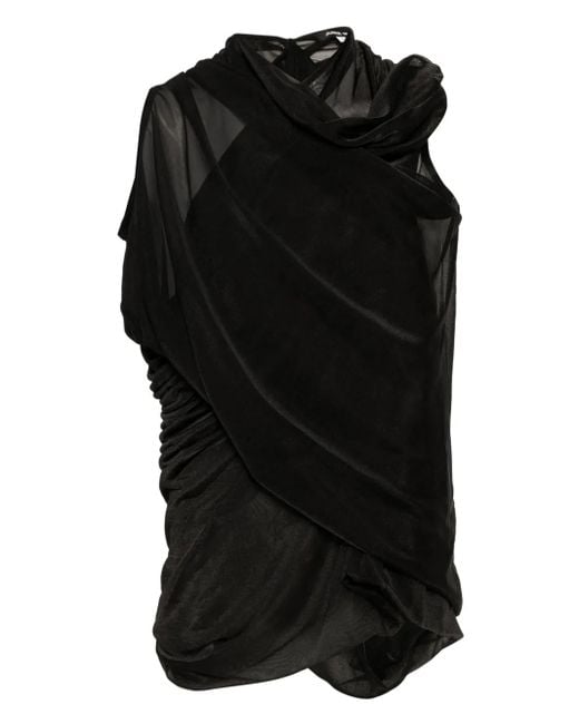 Top Asimétrico Junya Watanabe de color Black