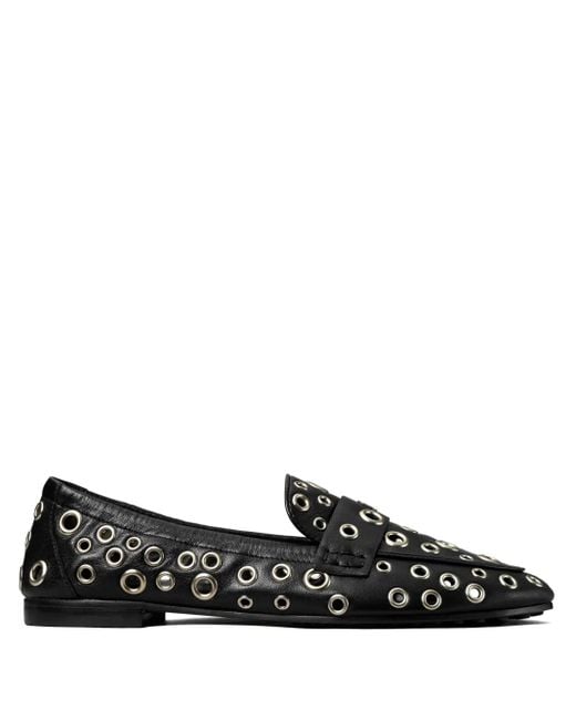 Tory Burch アイレットトリム ローファー Black