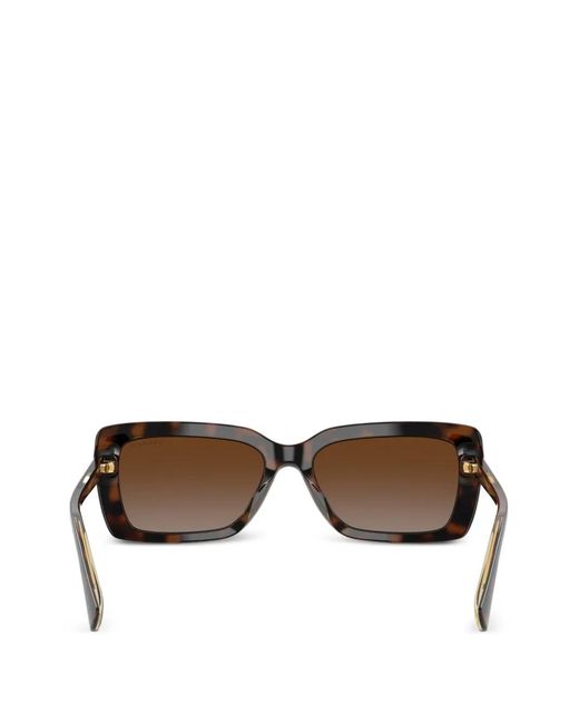 Polo Ralph Lauren Brown Rectangle-Frame Sunglasses