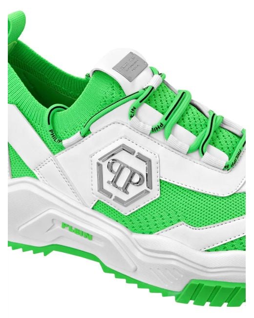 Philipp Plein Green Predator Sneakers