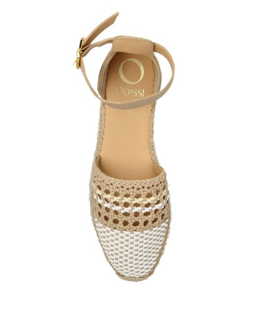 Odissi Natural Ankle Strap Espadrilles