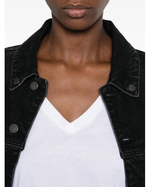 Mazzarelli White Calliope V-Neck T-Shirt