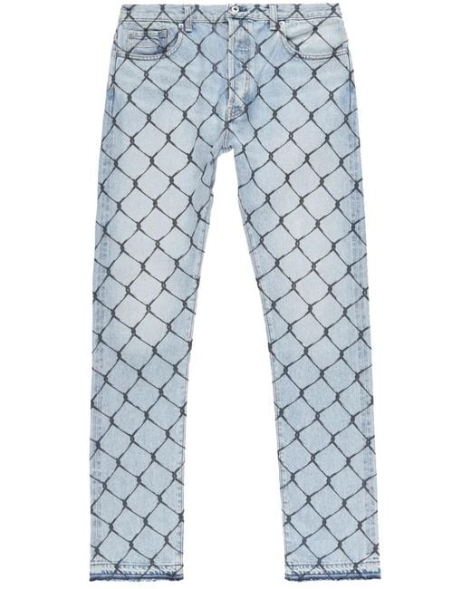 Vaqueros Slim Cage GALLERY DEPT. de hombre de color Blue