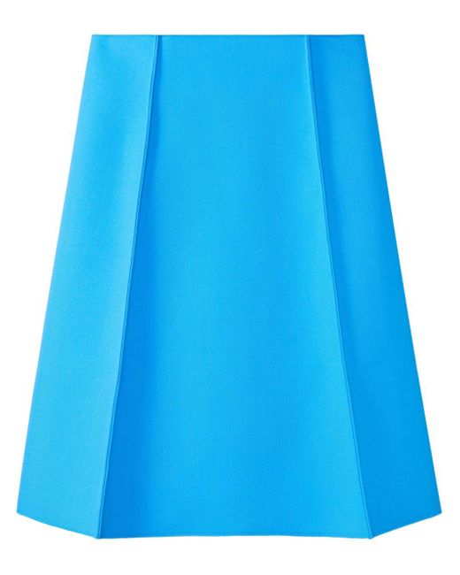 Tory Burch Blue Wool Skirt