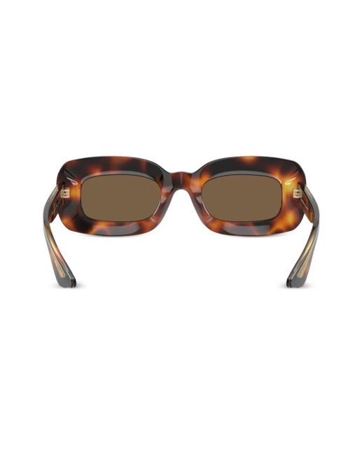 Oliver Peoples Brown X Khaite 1966C Rectangle-Frame Sunglasses