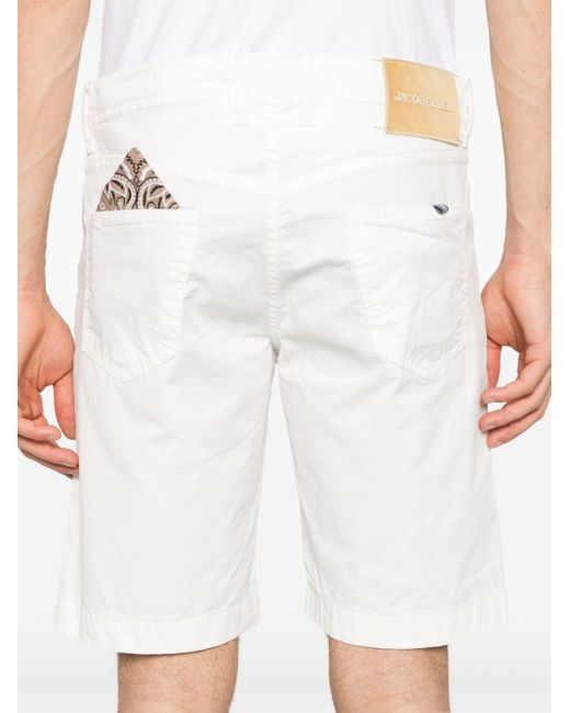 Jacob Cohen Nicolas Skinny Shorts in het White voor heren