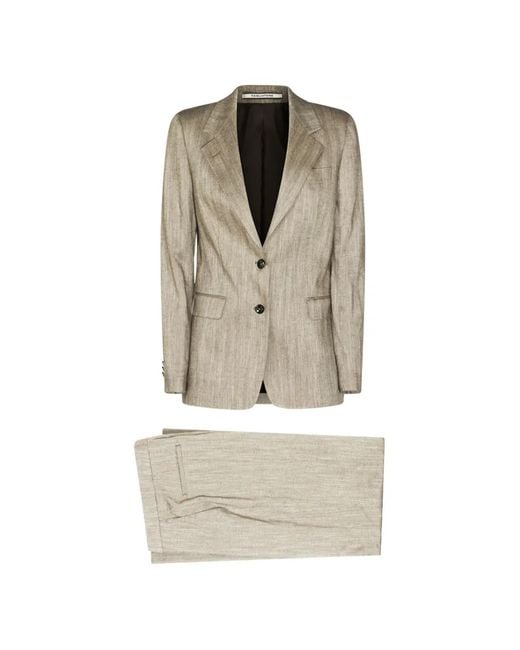 Tagliatore Natural Herringbone-Pattern Suit