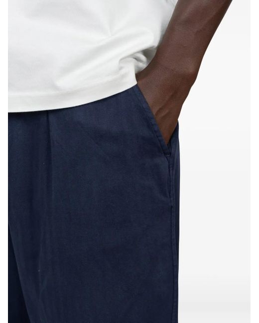 Pantaloni Con Pieghe Frontali di Universal Works in Blue da Uomo