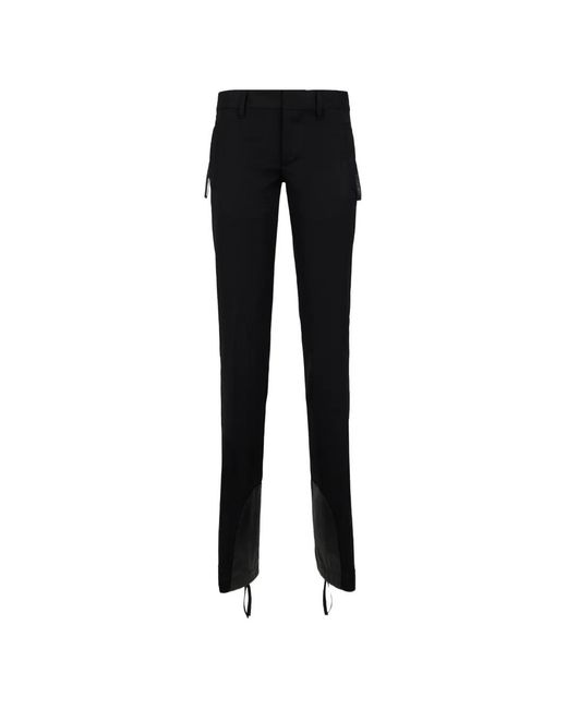 DSquared² Black Snow-Tech Panelled Trousers