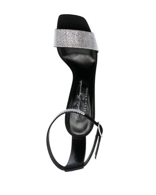 Sergio Rossi Black X Evangelie Smyrniotaki 110Mm Sandals
