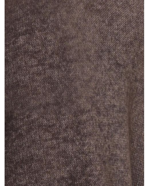 Avant Toi Brown Fine-Knit Cashmere Sweater