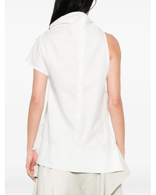 Niccolò Pasqualetti White Serra High-Neck Top