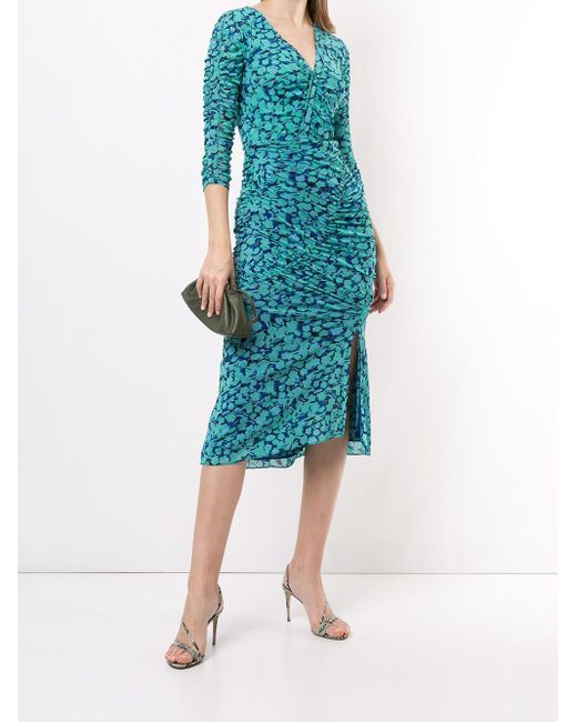 briella ruched mesh dress