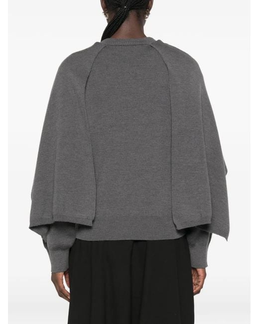 Rohe Gray Pullover Mit Cape-Overlay