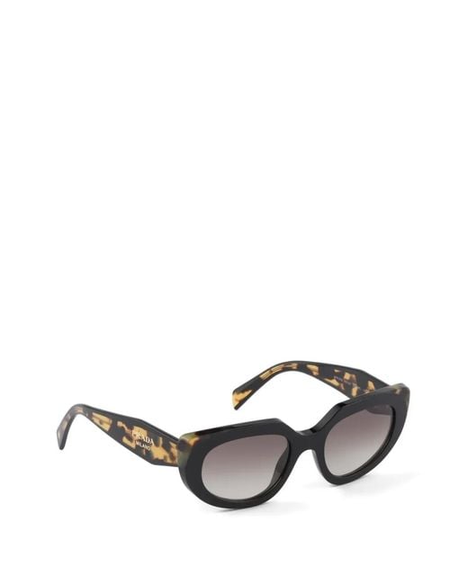 Prada Gray Sunglasses With Logo