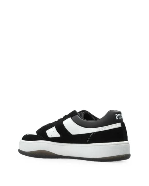 DIESEL White D-Long S-D-Long Low Sneakers for men