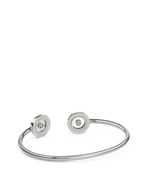 Guess White Pavé Circle Flexi Bangle