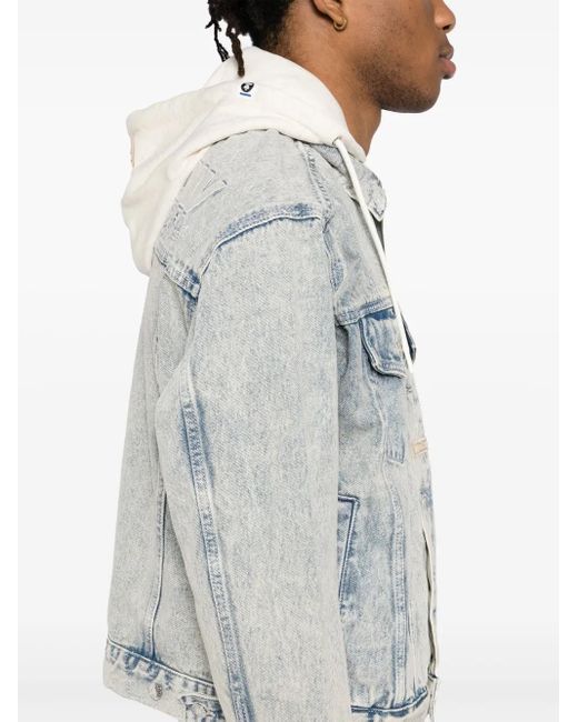 Aape By A Bathing Ape Blue Aapenow Denim Jacket for men