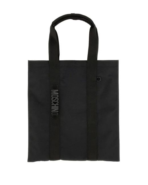 メンズ Moschino ロゴ ハンドバッグ Black