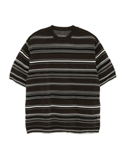 JNBY Black Striped T-Shirt