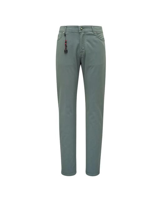 Marco Pescarolo Green Five-Pocket Trousers for men