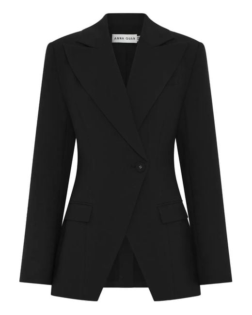 Anna Quan Black Merle Single-Breasted Jacket