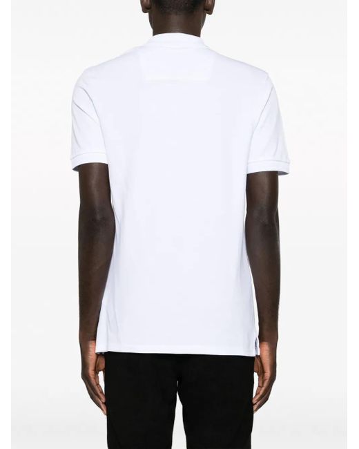 Philipp Plein White Iconic Piqué Cotton Polo Shirt for men