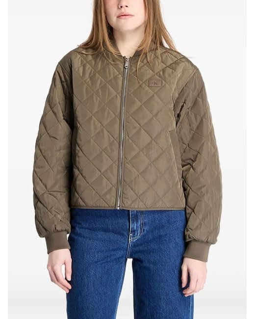 Calvin Klein Brown Quilted Jacket