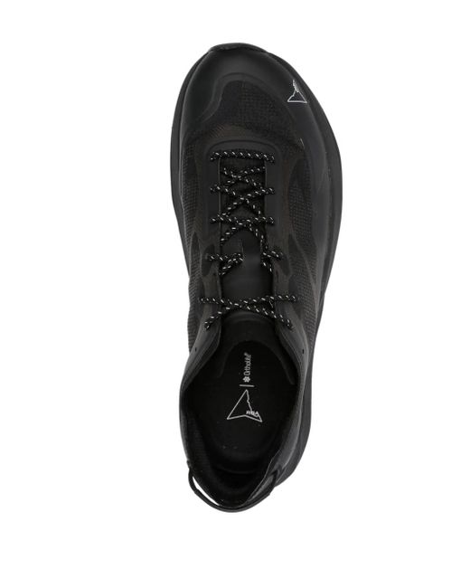Roa Black ProWave Jacquard Lace-Up Sneakers for men