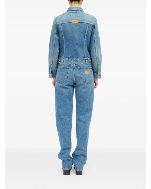 MM6 by Maison Margiela Blue Two-Tone Denim Jacket