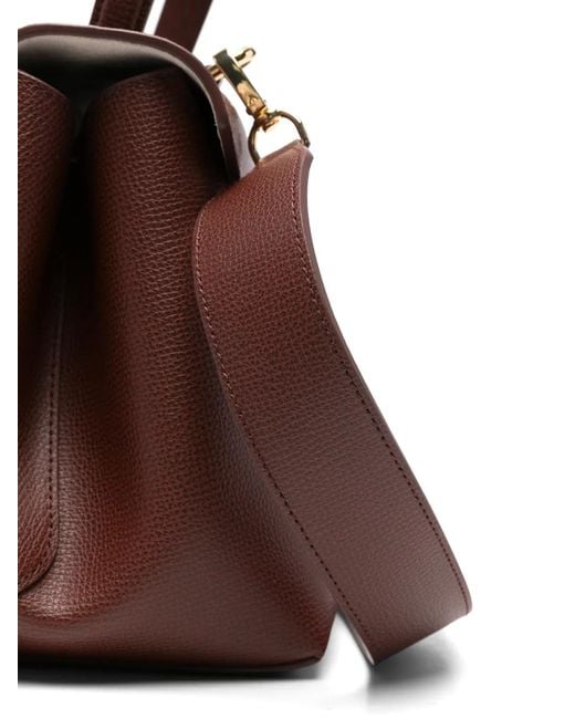 Emporio Armani Brown Leather Tote Bag