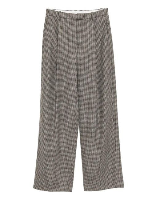 Vince Brown Houndstooth-Print Trosuers