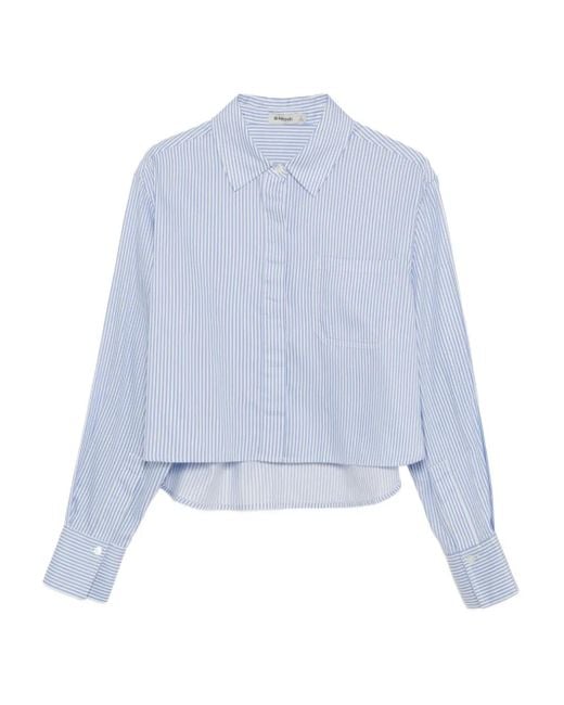 Jonathan Simkhai Blue Gestreiftes Hemd