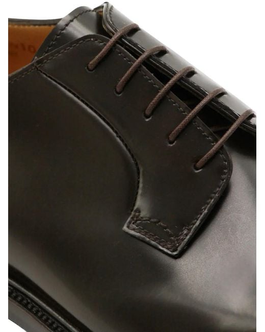MILLE 885 Gray Lace-Up Derby Shoes for men