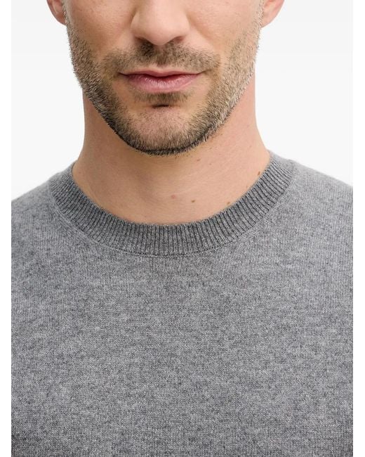 Pull À Design Côtelé Benetton pour homme en coloris Gray