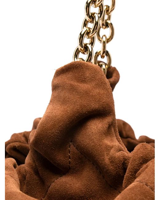 DeMellier London Brown Miami Suede Shoulder Bag