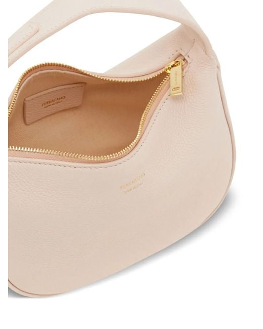 Ferragamo White North-South Mini Bag