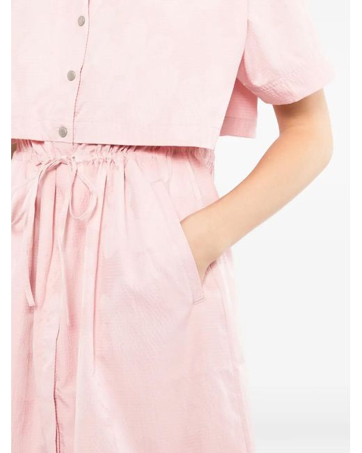 SPORT b. by agnès b. Pink Short-Sleeves Mini Dress