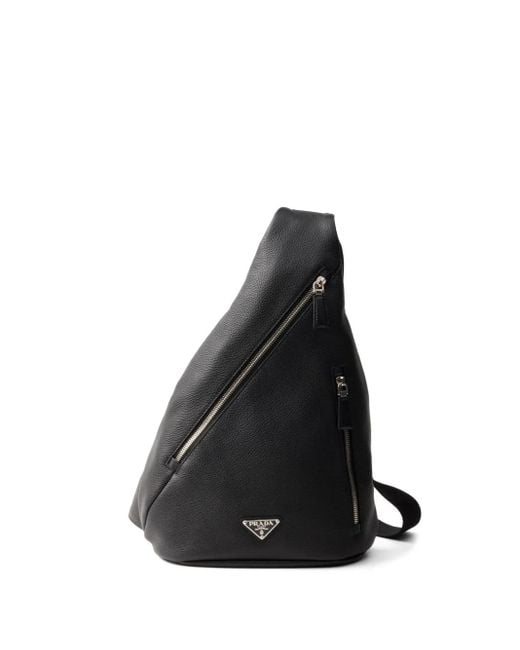 Prada Black Cross Shoulder Bag for men