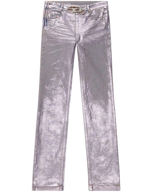 DIESEL Gray 1989 D-mine Straight-leg Jeans