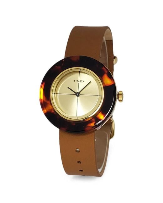 Timex Metallic Tortoise 34Mm Watch