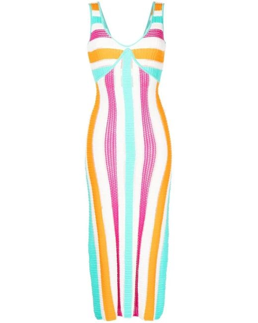 Solid & Striped Blue The Aubrey Striped Dress