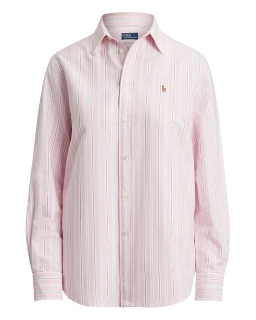 Polo Ralph Lauren Pink Striped Button-Fastening Shirt