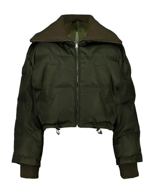 Gucci Bomberjack Met Rits in het Green