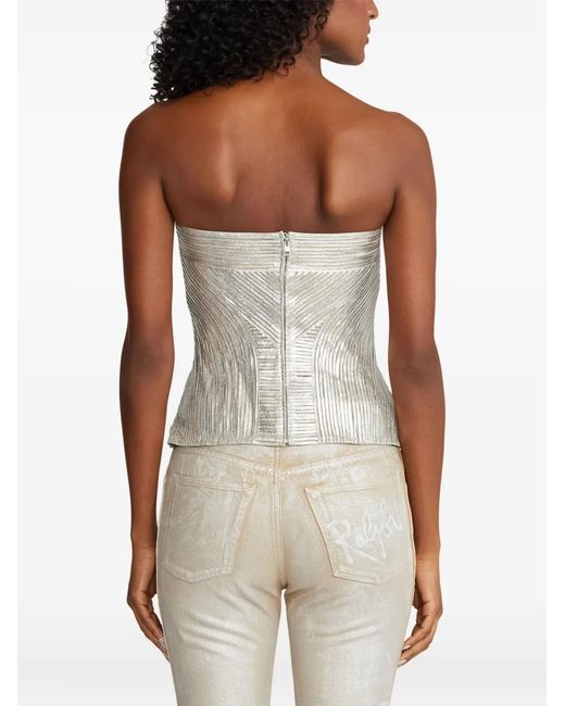 Ralph Lauren Multicolor Striped Strapless Top