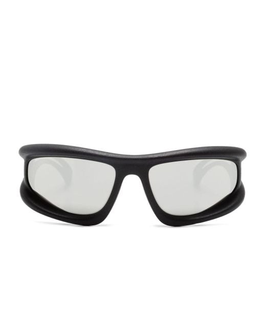 Mykita Black Marfa Biker-style Frame Sunglasses for men