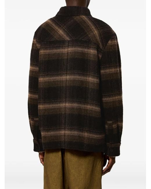 Isabel Marant Black Kervon Wool-Blend Overshirt for men